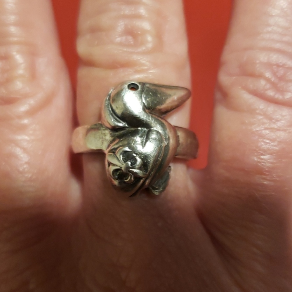 Fleurty Girl Sterling silver ring size 6